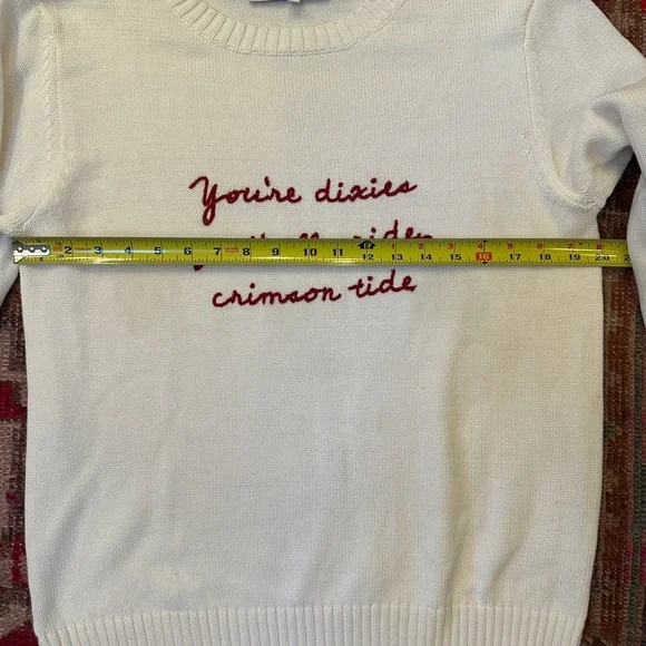 Ellsworth & Ivey University of Alabama Crimson Tide Embroidered Sweater Large - Picture 4 of 5